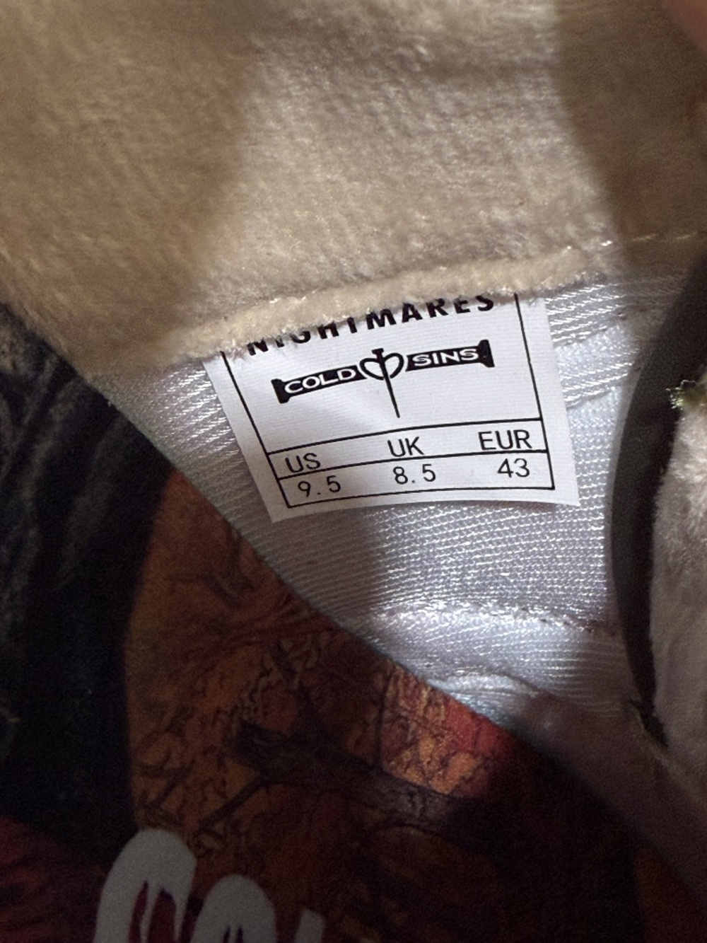 COLD SINS NIGHTMARES Size 9.5 - Picture 7 of 14